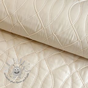 Tessuto trapuntato Cord off white