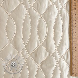 Tessuto trapuntato Cord off white