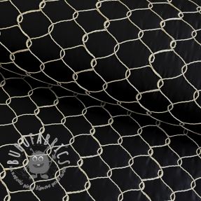 Tessuto trapuntato Cord black