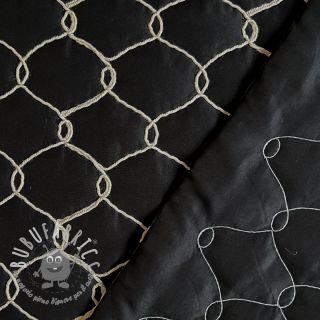 Tessuto trapuntato Cord black