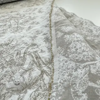 Tessuto decorativo jacquard MACASSAR alover lin