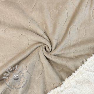 Peluche per neonati TEDDY Hearts sand