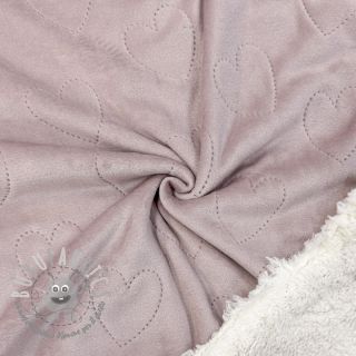Peluche per neonati TEDDY Hearts old pink