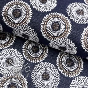 Tessuto decorativo jacquard Jojoba marine