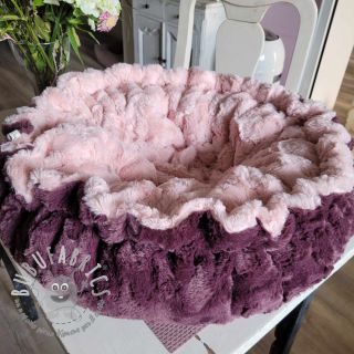 Pelliccia sintetica aubergine