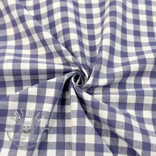 Tessuto di cotone Check lavender