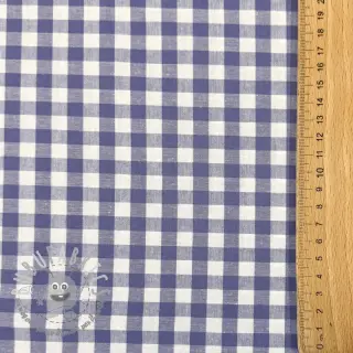 Tessuto di cotone Check lavender