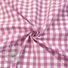 Tessuto di cotone Check pink