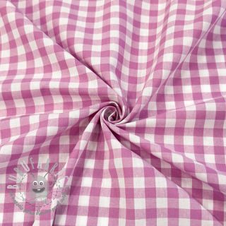 Tessuto di cotone Check pink