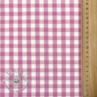 Tessuto di cotone Check pink