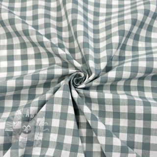 Tessuto di cotone Check teal