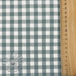 Tessuto di cotone Check teal