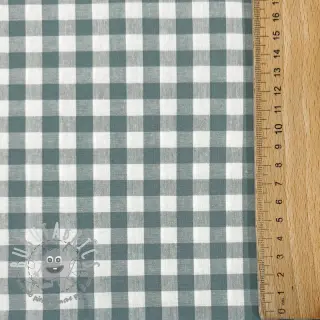 Tessuto di cotone Check teal