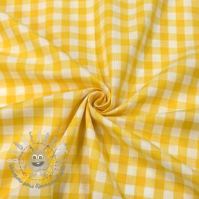Tessuto di cotone Check yellow