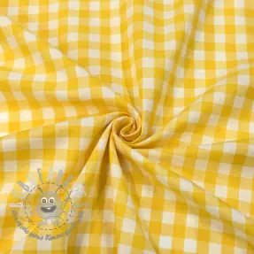 Tessuto di cotone Check yellow