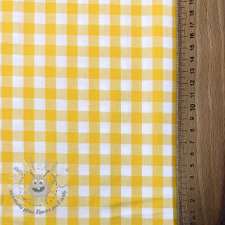 Tessuto di cotone Check yellow
