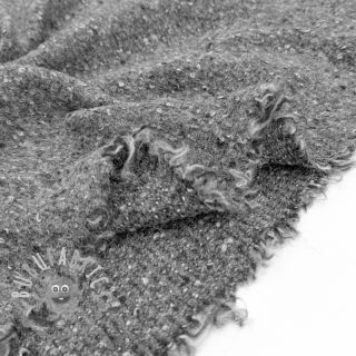 Tessuto per cappotti PRATO wool dark grey melange