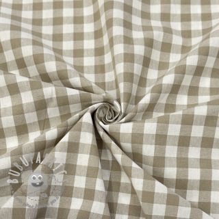 Tessuto di cotone Check sand