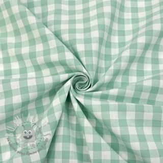 Tessuto di cotone Check mint