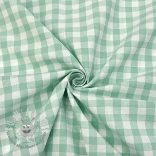 Tessuto di cotone Check mint