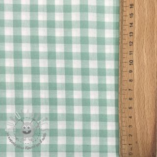 Tessuto di cotone Check mint