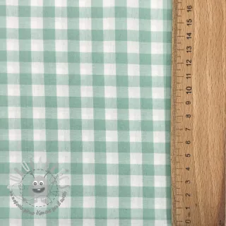 Tessuto di cotone Check mint