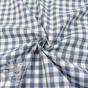 Tessuto di cotone Check blue