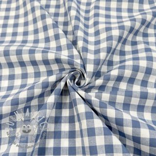 Tessuto di cotone Check blue