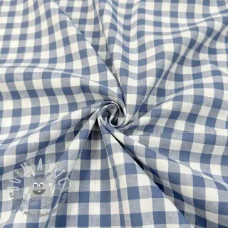 Tessuto di cotone Check blue