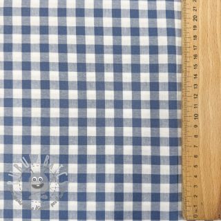Tessuto di cotone Check blue