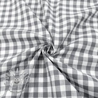 Tessuto di cotone Check grey