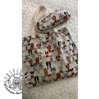 Tessuto decorativo Linenlook Dog Dress Up