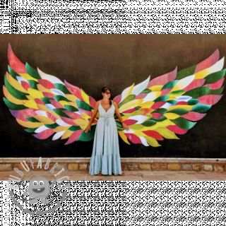 Tessuto di cotone con lino mint