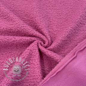 Fleece TEDDY DOUBLE SIDED pink