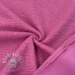 Fleece TEDDY DOUBLE SIDED pink