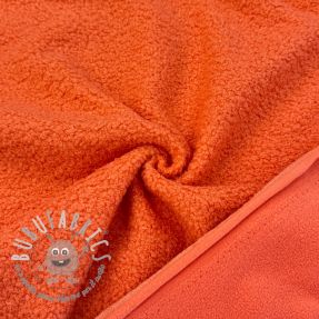 Fleece TEDDY DOUBLE SIDED tangerine