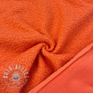 Fleece TEDDY DOUBLE SIDED tangerine