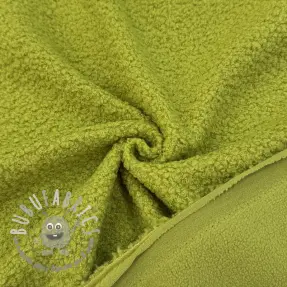 Fleece TEDDY DOUBLE SIDED old lime