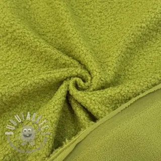 Fleece TEDDY DOUBLE SIDED old lime