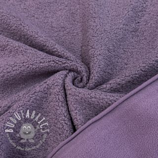 Fleece TEDDY DOUBLE SIDED mulberry