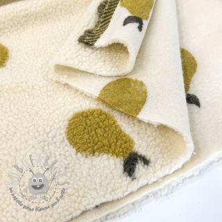 Tessuto per cappotti TEDDY JACQUARD Pears old lime