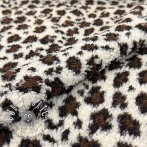 Tessuto per cappotti TEDDY Panthera off white