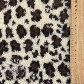 Tessuto per cappotti TEDDY Panthera off white