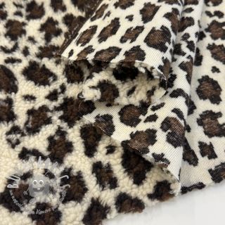 Tessuto per cappotti TEDDY Panthera off white