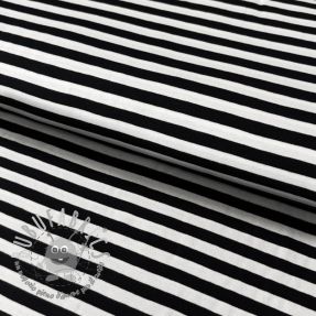 Jersey YARN DYED STRIPES - BLACK