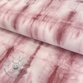 Tessuto di cotone HAND TIE DYE dark old pink