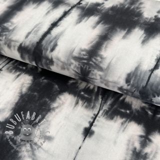 Tessuto di cotone HAND TIE DYE black