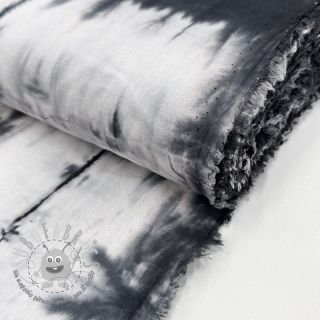 Tessuto di cotone HAND TIE DYE black