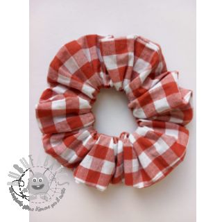 Tessuto di cotone Check terra