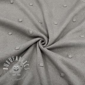 Tessuti per maglioni BIG KNIT DOT grey